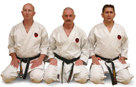 The three Bournemouth Karate Academy instructors